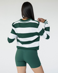 Iris Sweater - Green Stripes