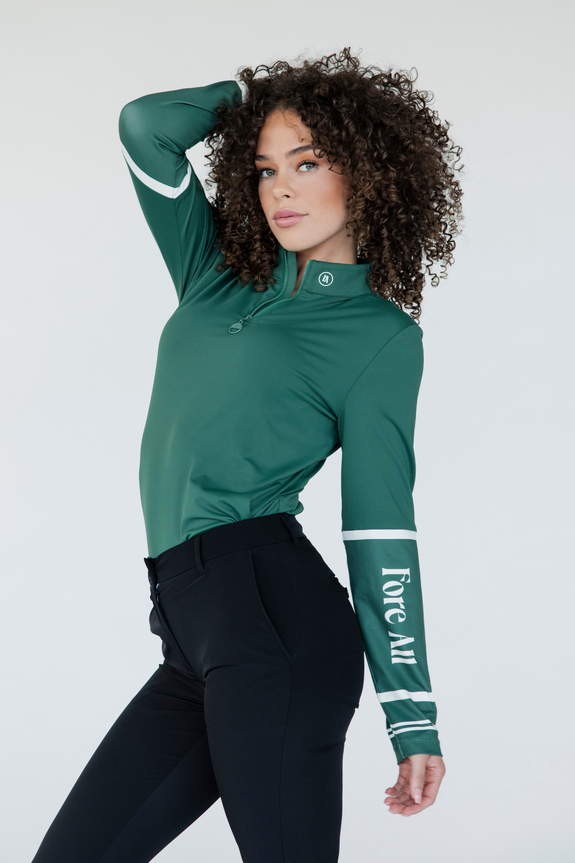 Micky Quarter Zip - Green