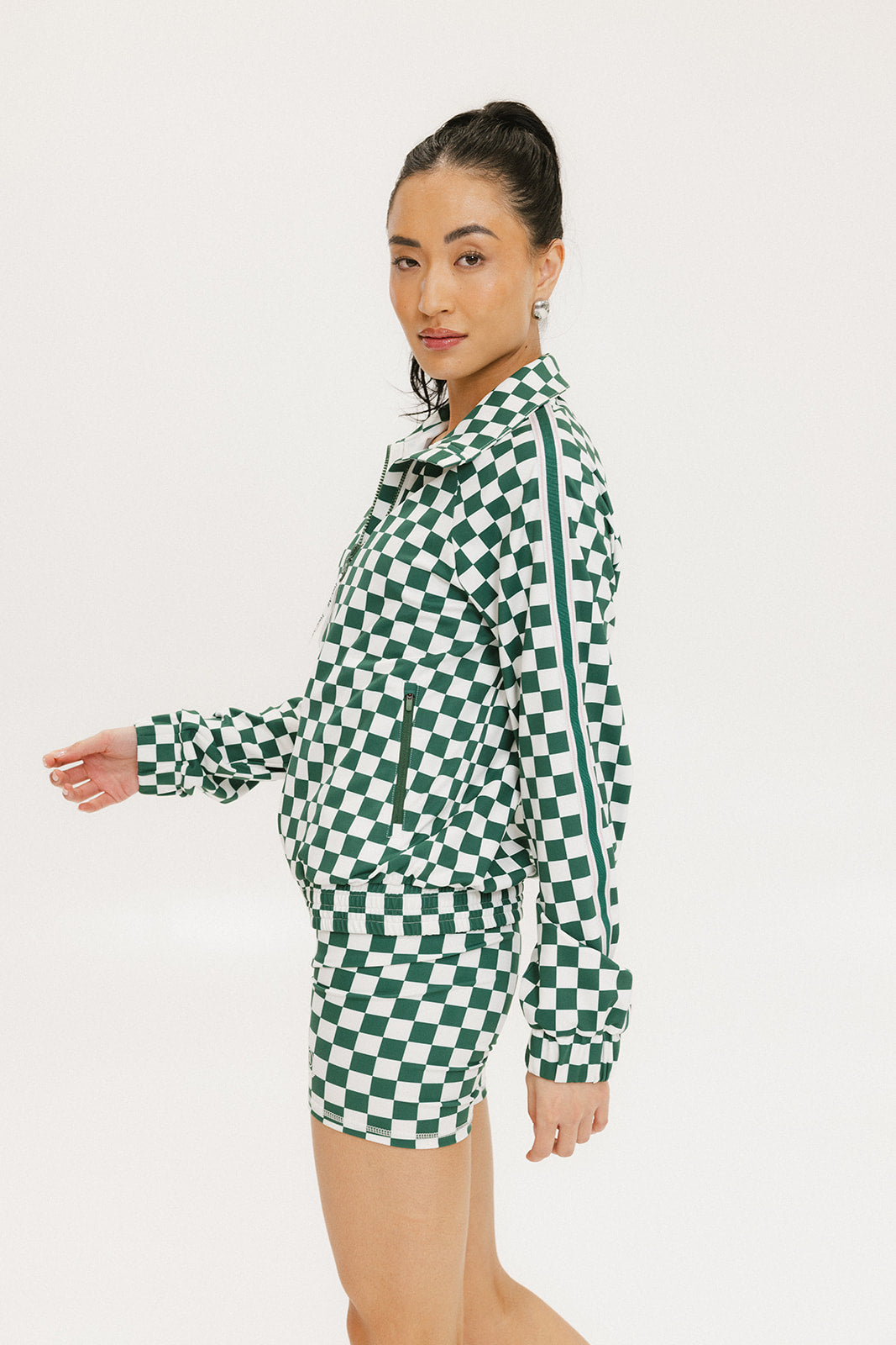 Biddy Shorties - Green/White Checkered