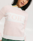 Fore Sweater - Pink/White