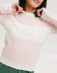 Fore Sweater - Pink/White