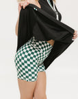 Biddy Shorties - Green/White Checkered