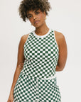 Lillee Tank - Green Checkered