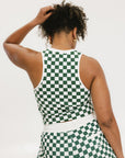 Lillee Tank - Green Checkered