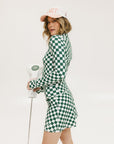 Bea Base Mock - Green/White Checkered