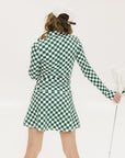 Bea Base Mock - Green/White Checkered