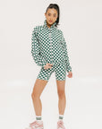 Lyla Jacket - Green/White Checkered