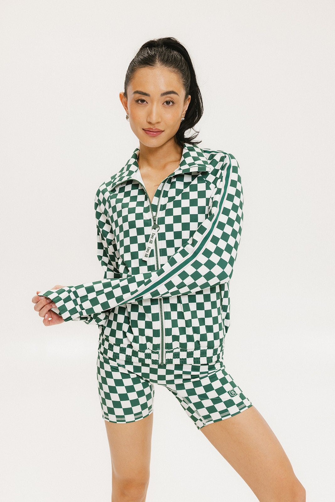 Biddy Shorties - Green/White Checkered