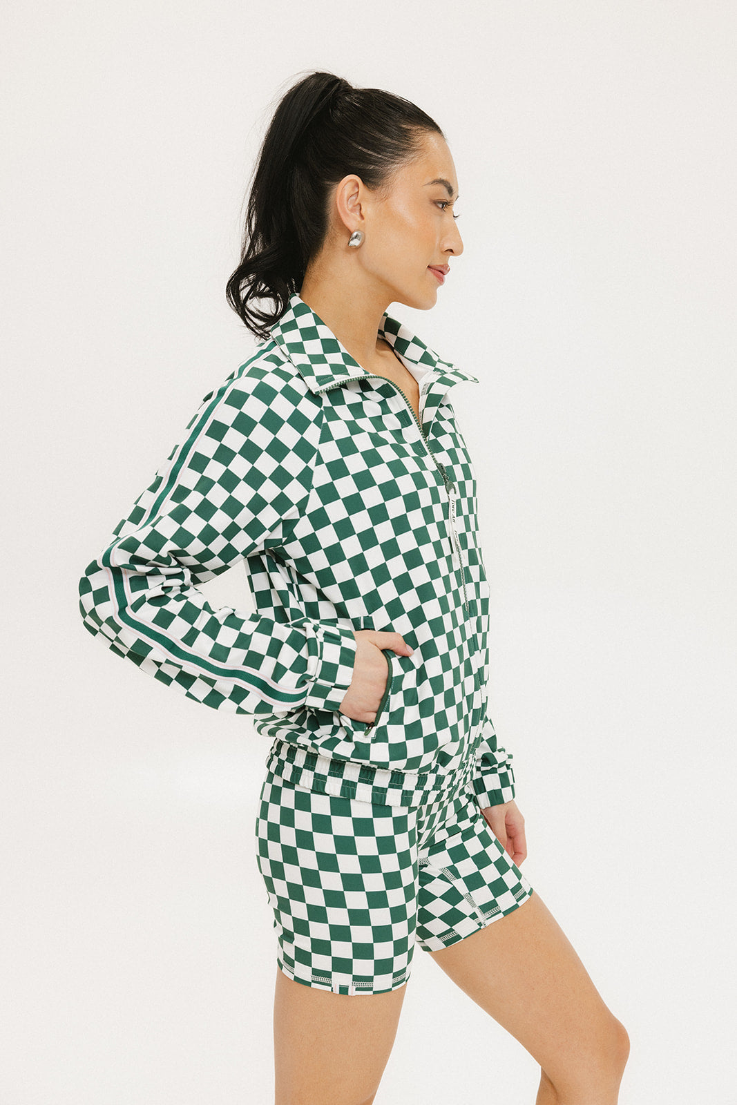 Biddy Shorties - Green/White Checkered