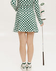 George Skirt - Green/White Checkered