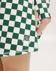 George Skirt - Green/White Checkered