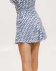 George Skirt - Indigo/White FA