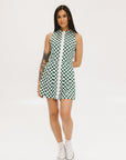 Erin Dress - Green/White Checkered