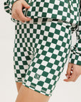 Biddy Shorties - Green/White Checkered