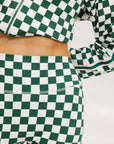 Biddy Shorties - Green/White Checkered