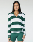 Iris Sweater - Green Stripes