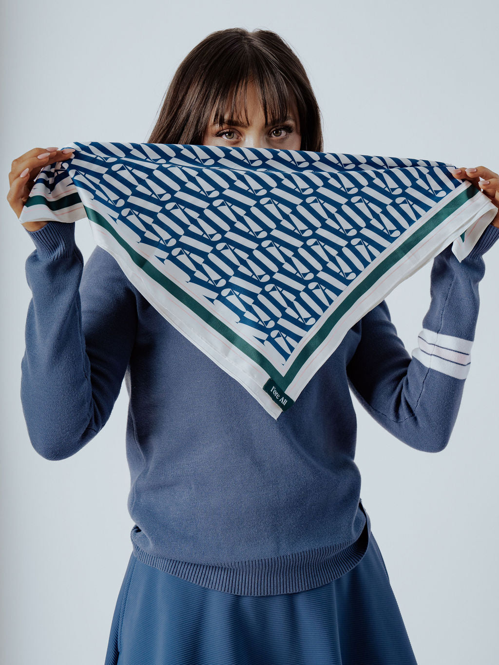 Hole in One Hanky - Indigo FA