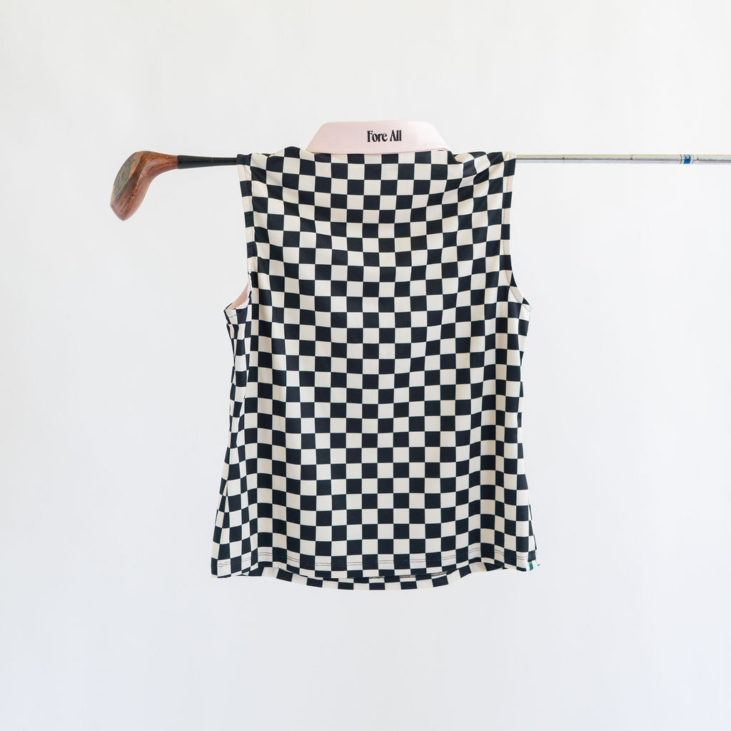 Ruby Polo Checkered