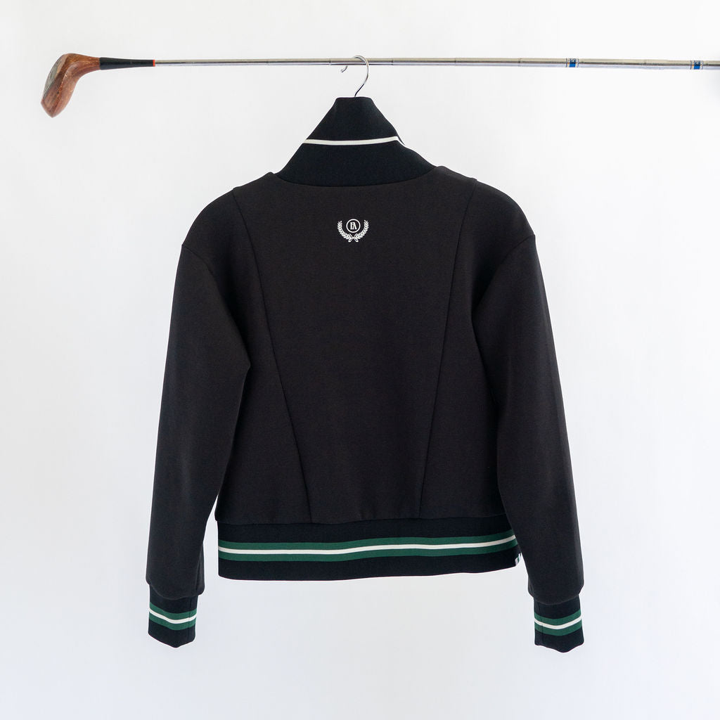 Monroe Half Zip Black