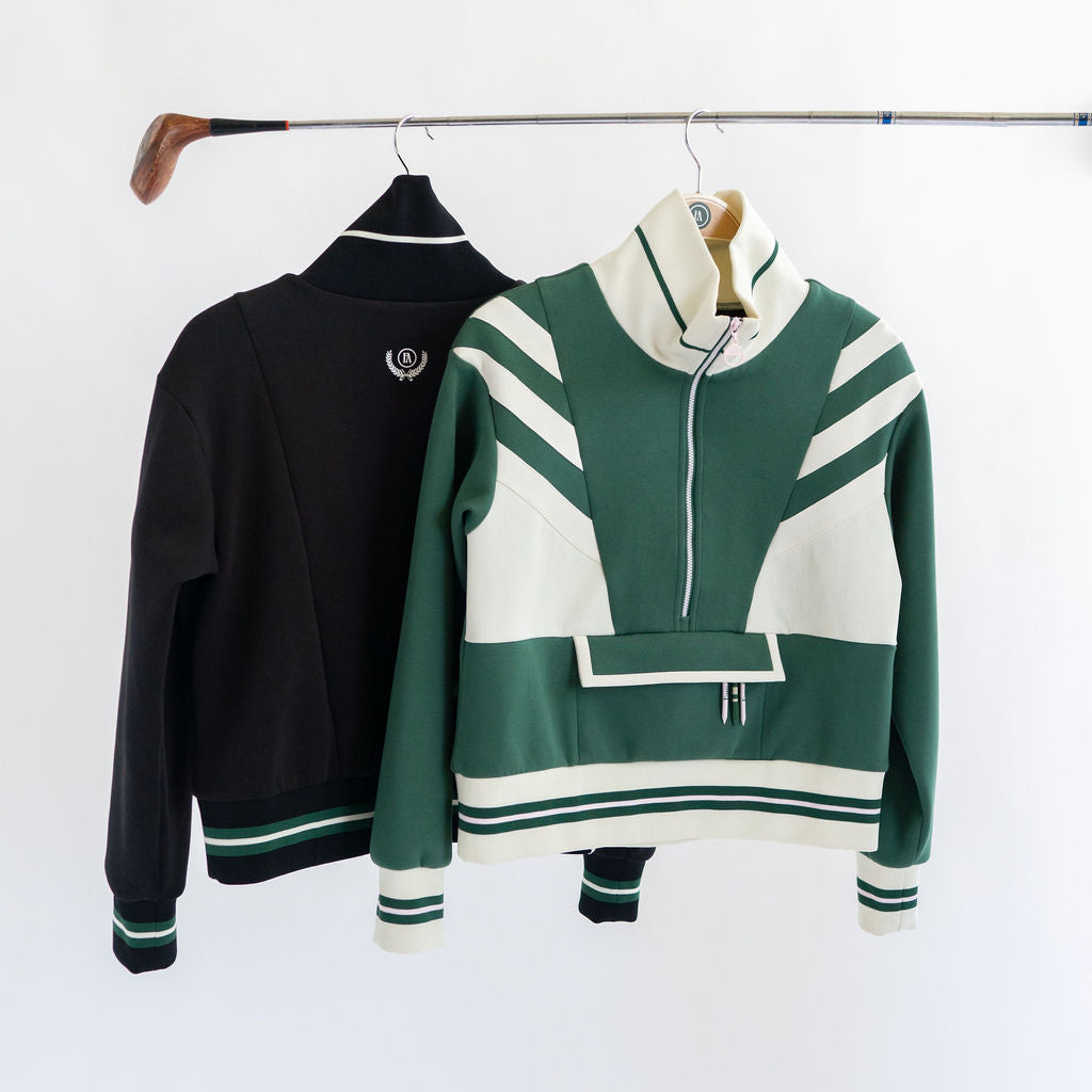 Monroe Half Zip Green