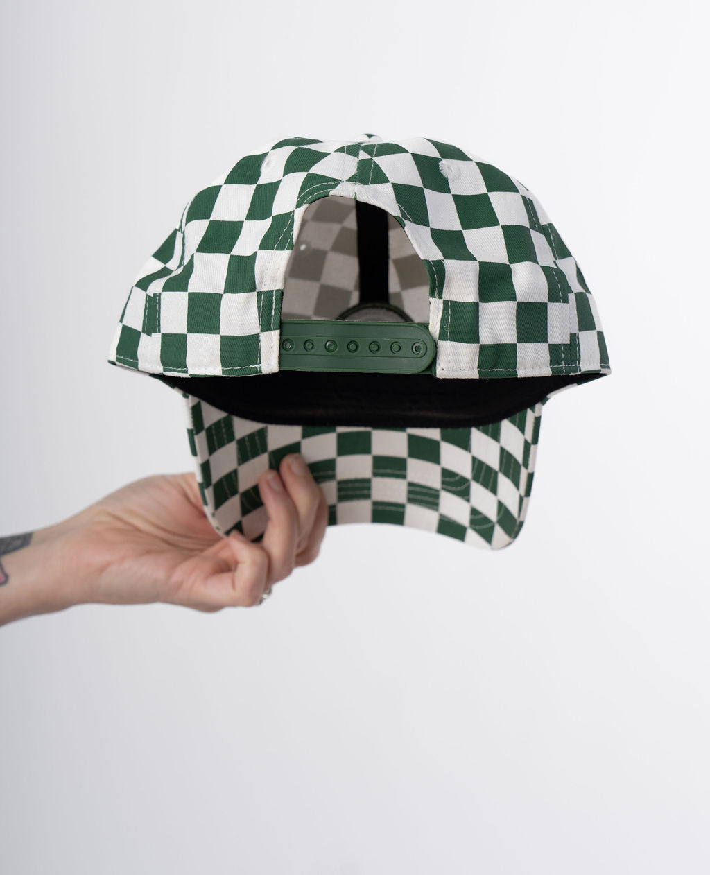 Cass Hat - Green Checkered