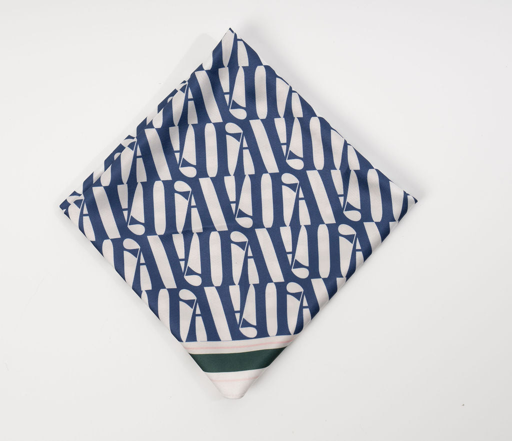 Hole in One Hanky - Indigo FA