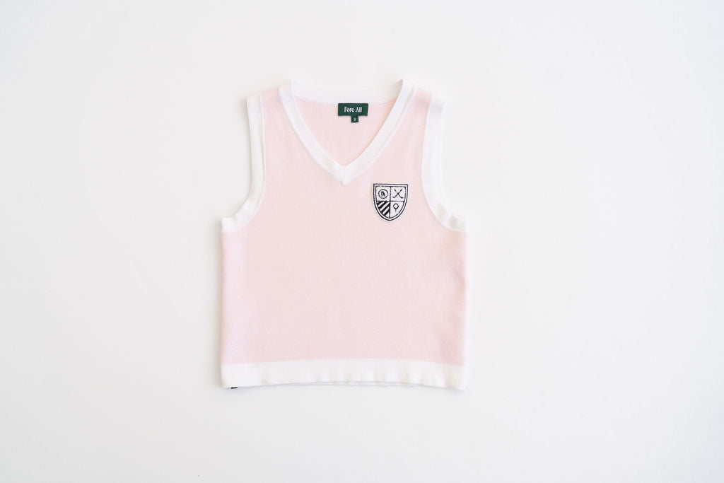 Jen Sweater Vest - Pink