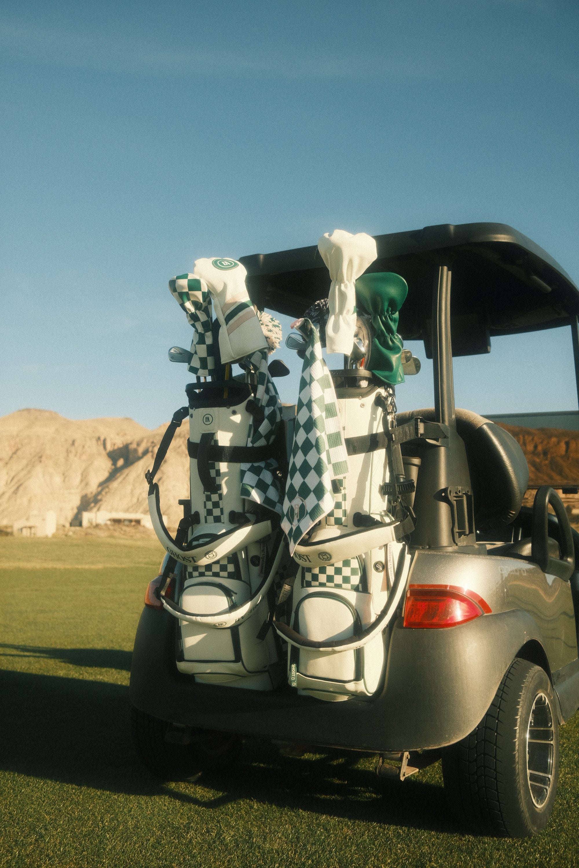 Fore All X Ghost Golf Bag - Green Checkered