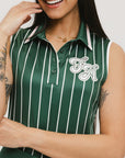 Moore Polo - Pinstripe Green