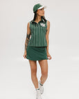 Moore Polo - Pinstripe Green