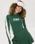 Jamie Long Sleeve - Green/White