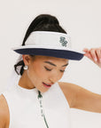 June Visor - White/Indigo