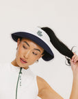 June Visor - White/Indigo