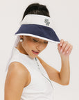 June Visor - White/Indigo