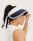 June Visor - White/Indigo