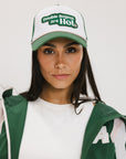 Double Bogey Trucker Hat - White/Green