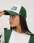 Double Bogey Trucker Hat - White/Green