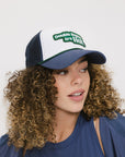 Double Bogey Trucker Hat - White/Indigo