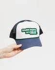 Double Bogey Trucker Hat - White/Indigo