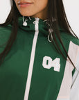 Caitlin Warm-Up Jacket - Green/Pink