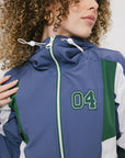 Caitlin Warm-Up Jacket - Indigo/Green