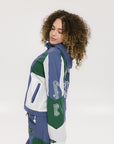 Caitlin Warm-Up Jacket - Indigo/Green