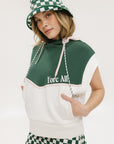 Laila Sleeveless Hoodie - Green