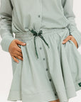 Patty Skirt - Green Stripe