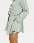 Patty Skirt - Green Stripe