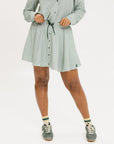 Patty Skirt - Green Stripe