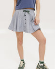 Patty Skirt - Indigo Stripe