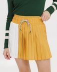 Rose Pleated Skirt - Mustard