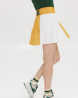 Rose Pleated Skirt - Mustard