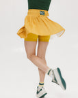 Rose Pleated Skirt - Mustard